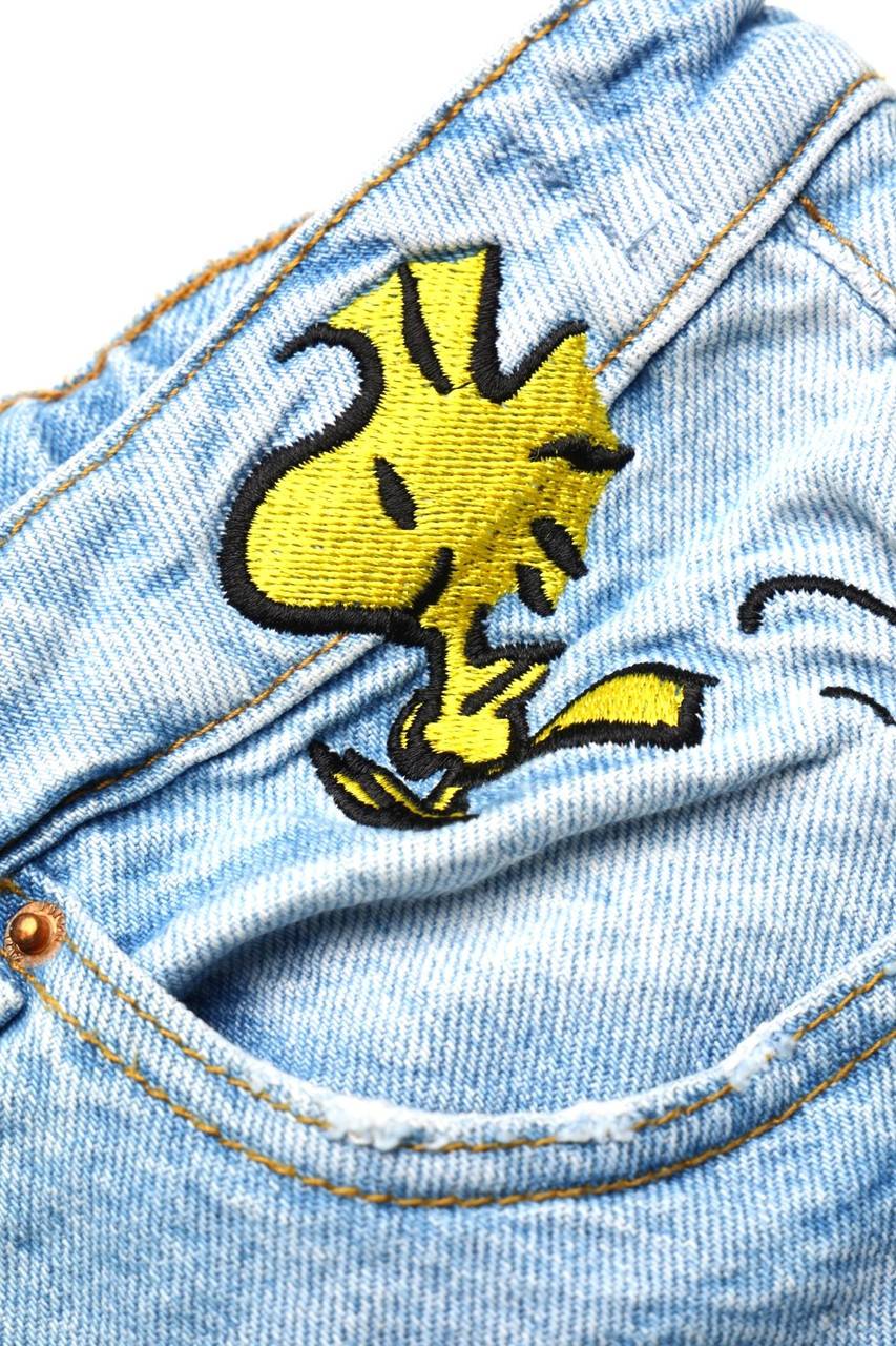 Carou ZARA Distressed Jeans-Shorts Mit Stickereien