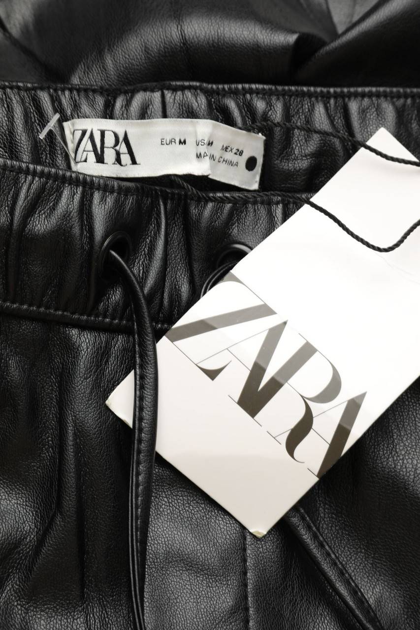 Carou ZARA Faux Leather-Jogger-Hose