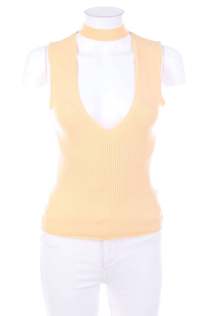 Carou Zara Knit Top mit tiefem Ausschnitt