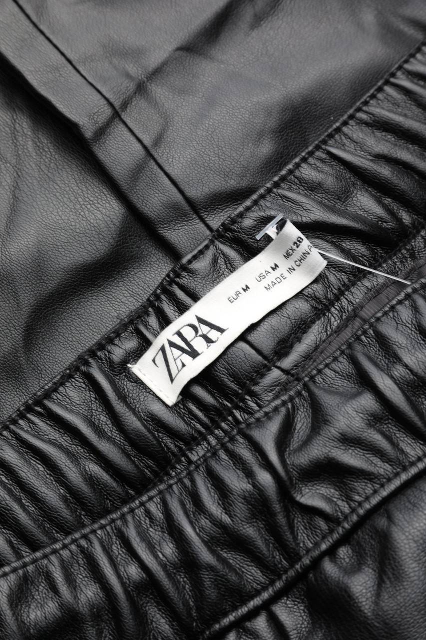 Carou ZARA Kunstleder-Hose Mit Gummizug