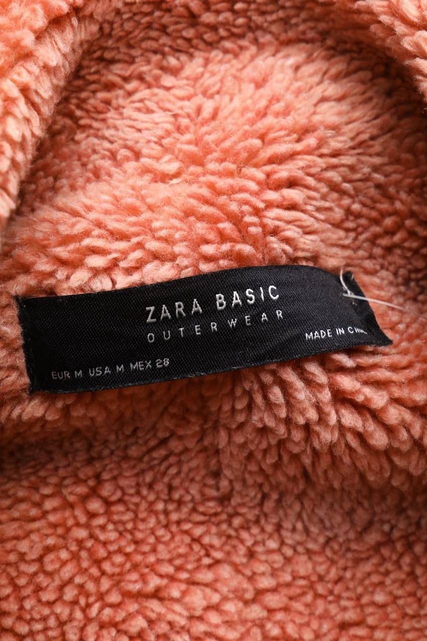 Carou ZARA Kunstlederjacke Mit Faux Fur-Kragen