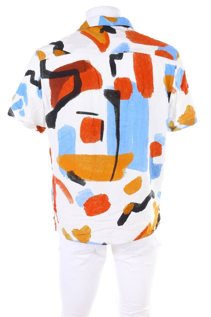 Carou ZARA Kurzarm-Hemd Aus Viskose