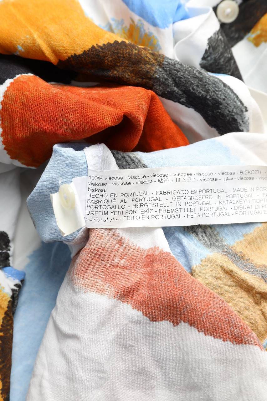 Carou ZARA Kurzarm-Hemd Aus Viskose