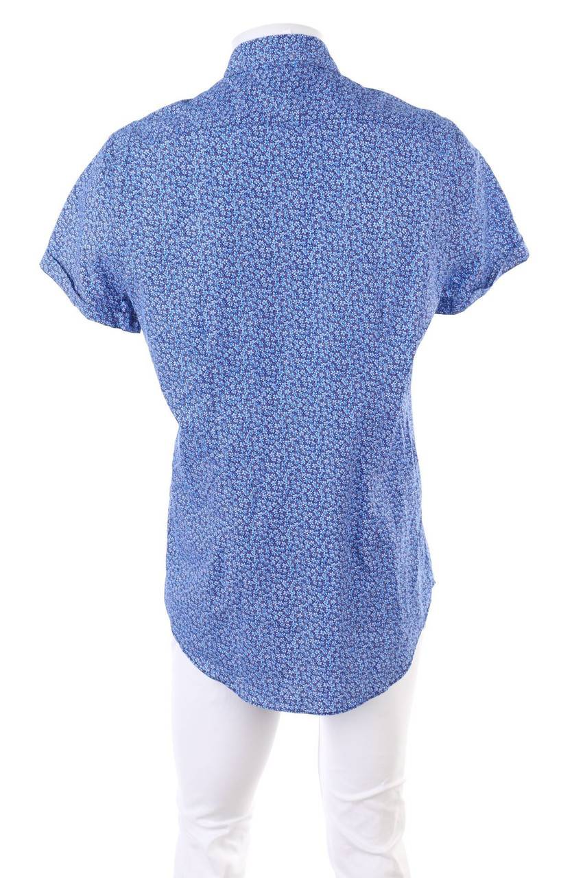 Carou ZARA Kurzarm-Hemd Mit Blumen-Print