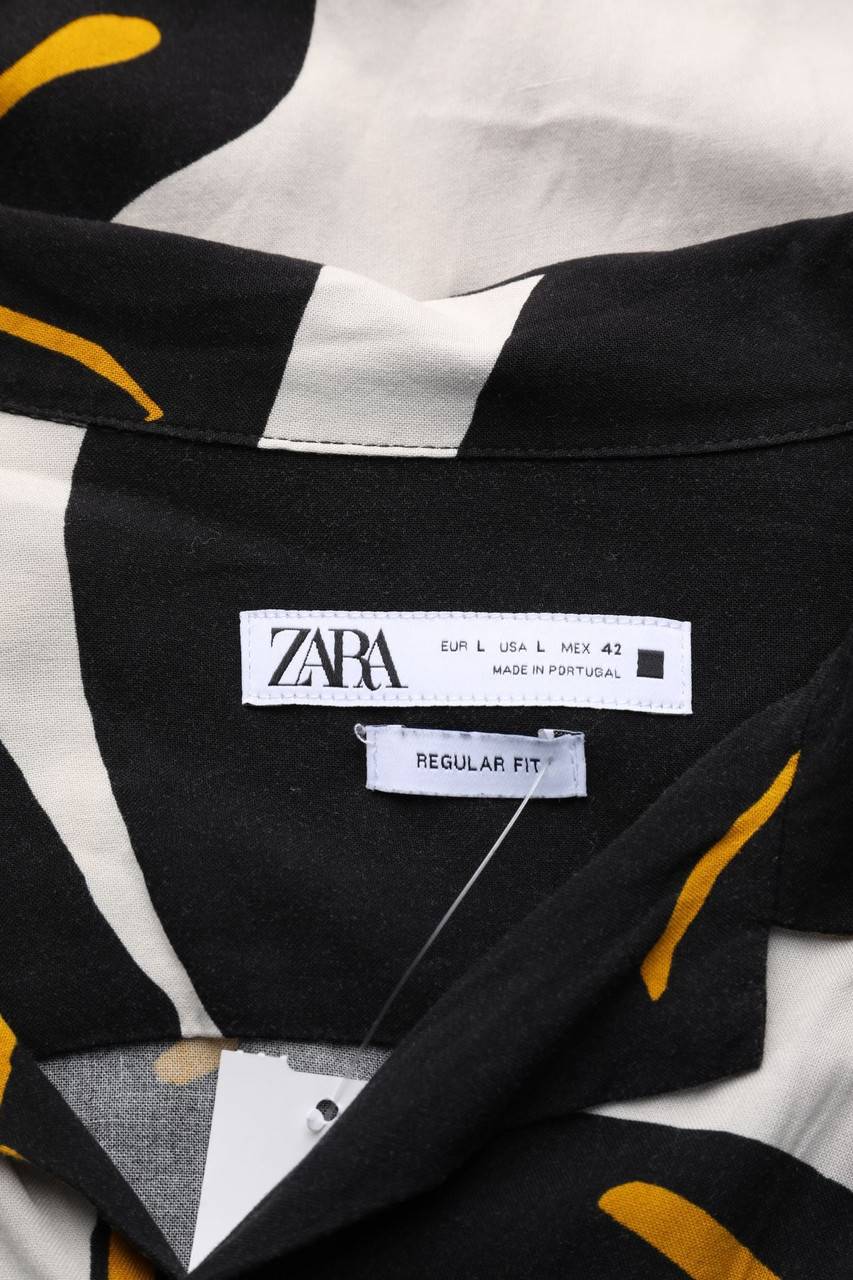 Carou ZARA Kurzarm-Hemd Mit Muster