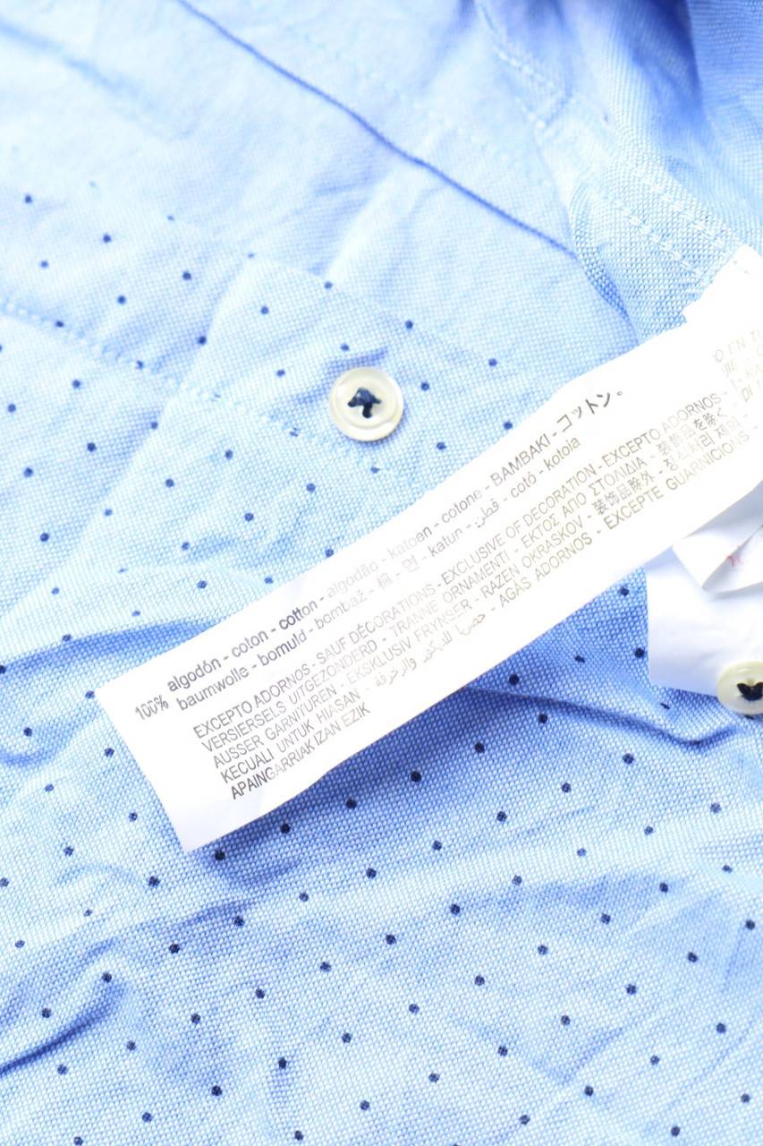 Carou ZARA Kurzarm-Hemd Mit Pünktchen