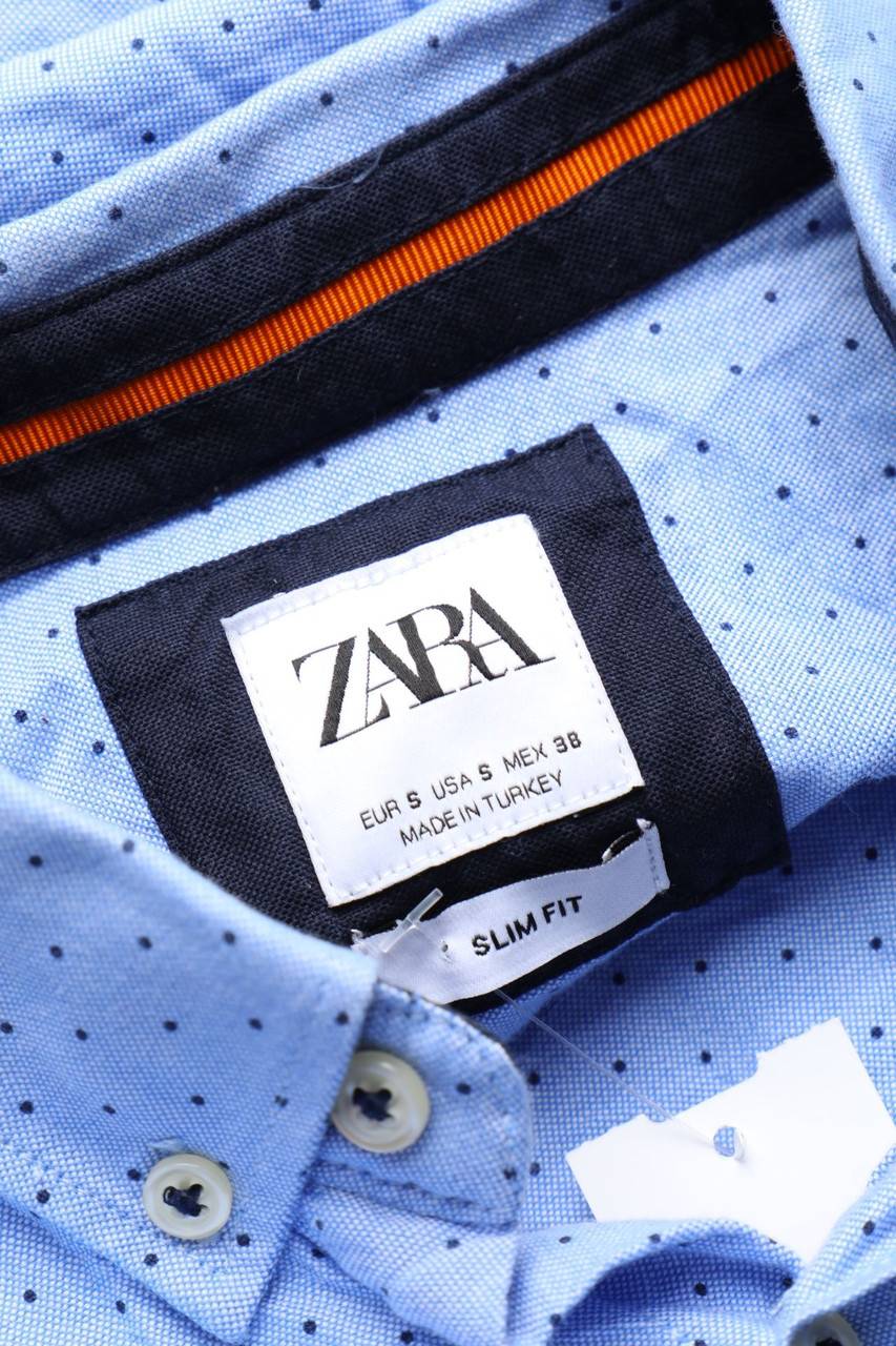 Carou ZARA Kurzarm-Hemd Mit Pünktchen
