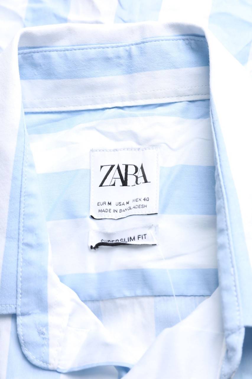 Carou ZARA Kurzarm-Hemd Mit Streifen