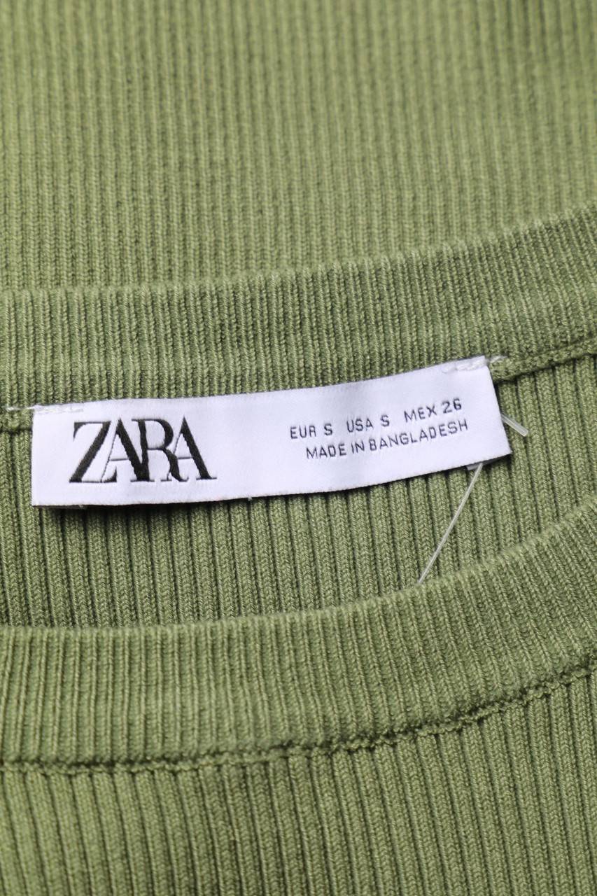 Carou ZARA Kurzarm-Minikleid Aus Viskose-Mix