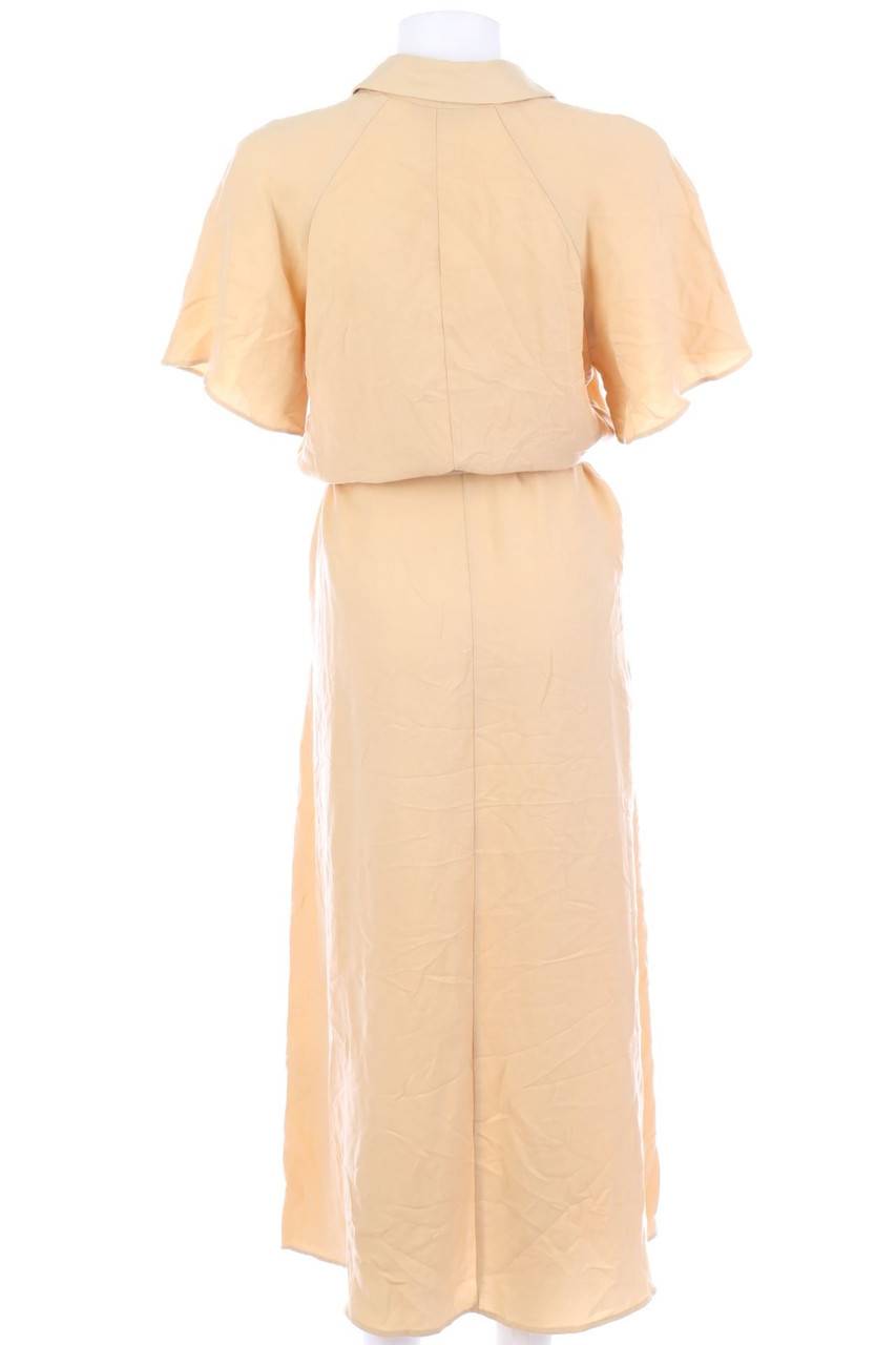 Carou ZARA Midi-Blusenkleid Mit Gürtel