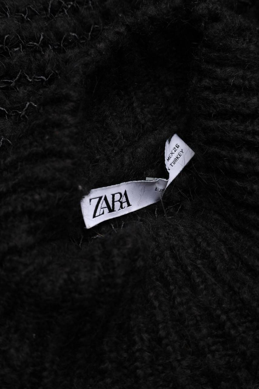 Carou ZARA Muster-Strick-Pullover Mit Wolle