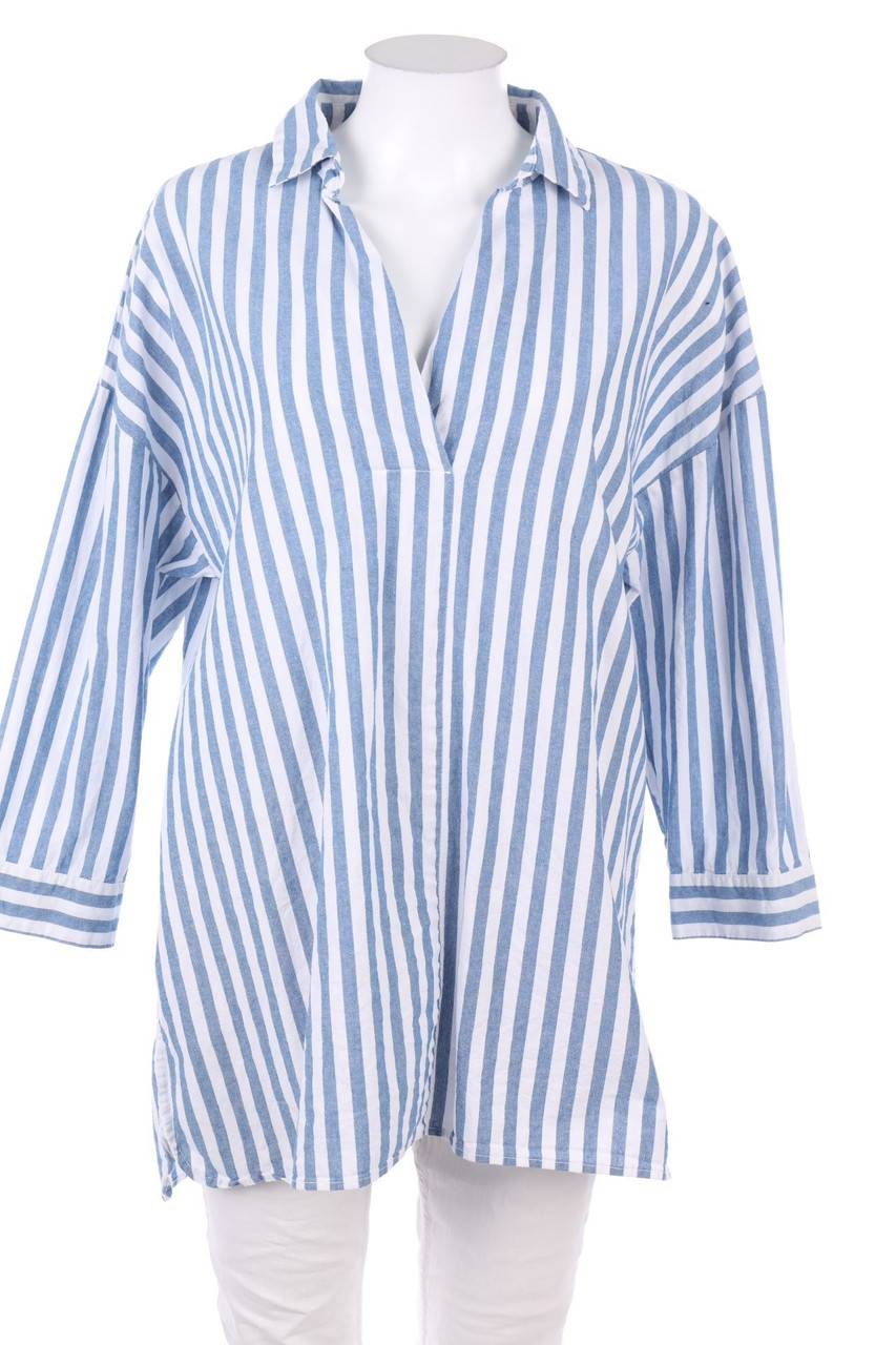Carou ZARA Oversize-Bluse mit Streifen
