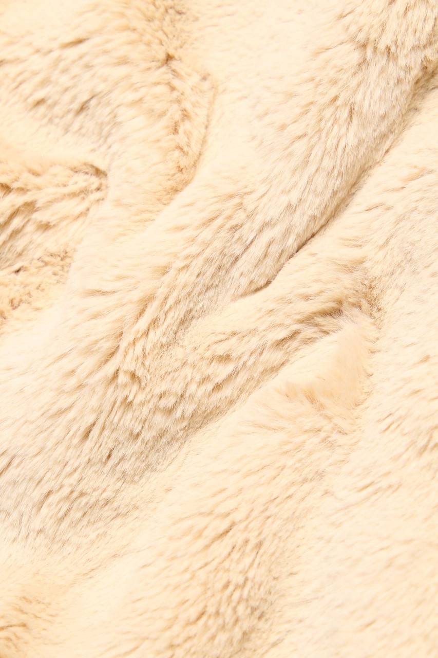 Carou ZARA Oversize-Fake Fur-Jacke Mit Kapuze
