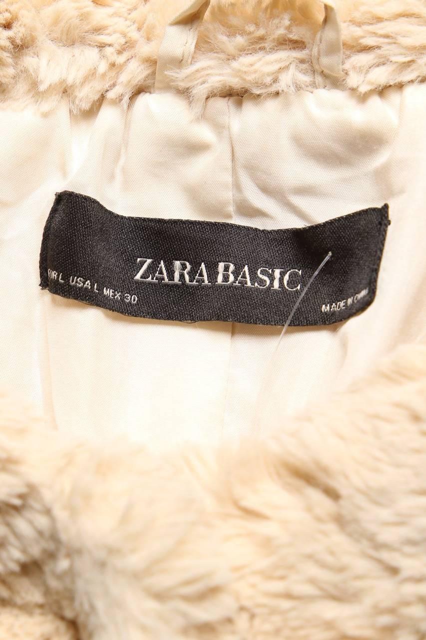 Carou ZARA Oversize-Fake Fur-Jacke Mit Kapuze