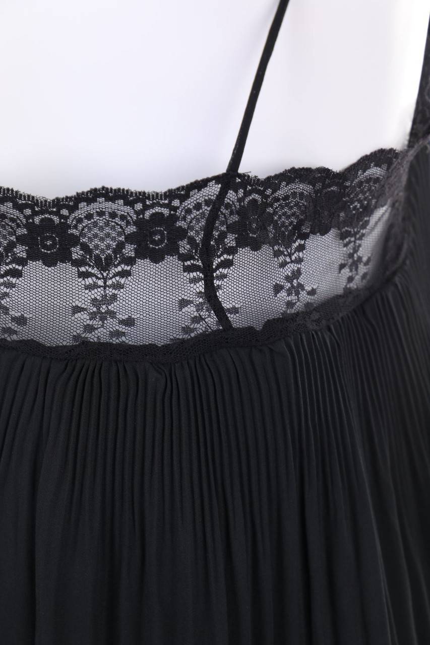 Carou ZARA Plissee-Blusentop Mit Spitze