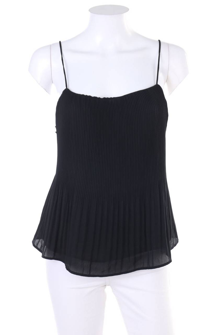 Carou ZARA Plissee-Blusentop mit Spitze