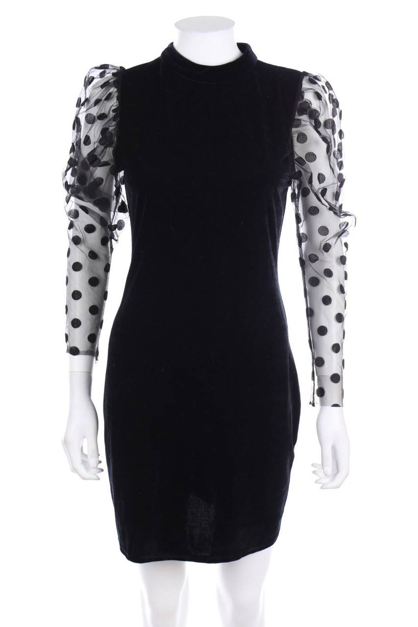 Carou ZARA Samt-Kleid Mit Tüll