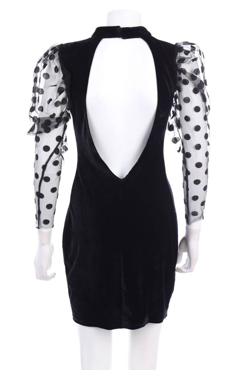 Carou ZARA Samt-Kleid mit Tüll