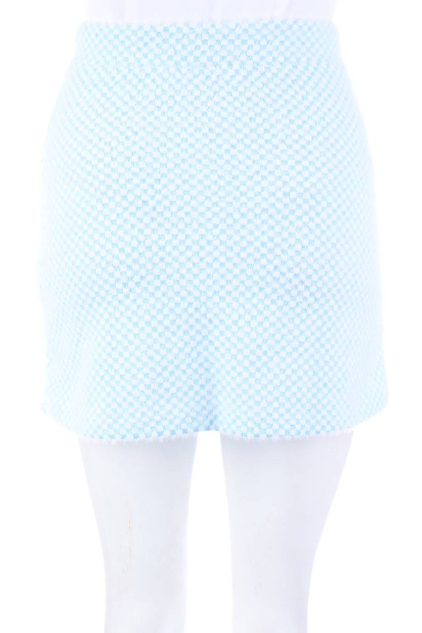 Carou ZARA Strick-Minirock Mit Karo-Muster