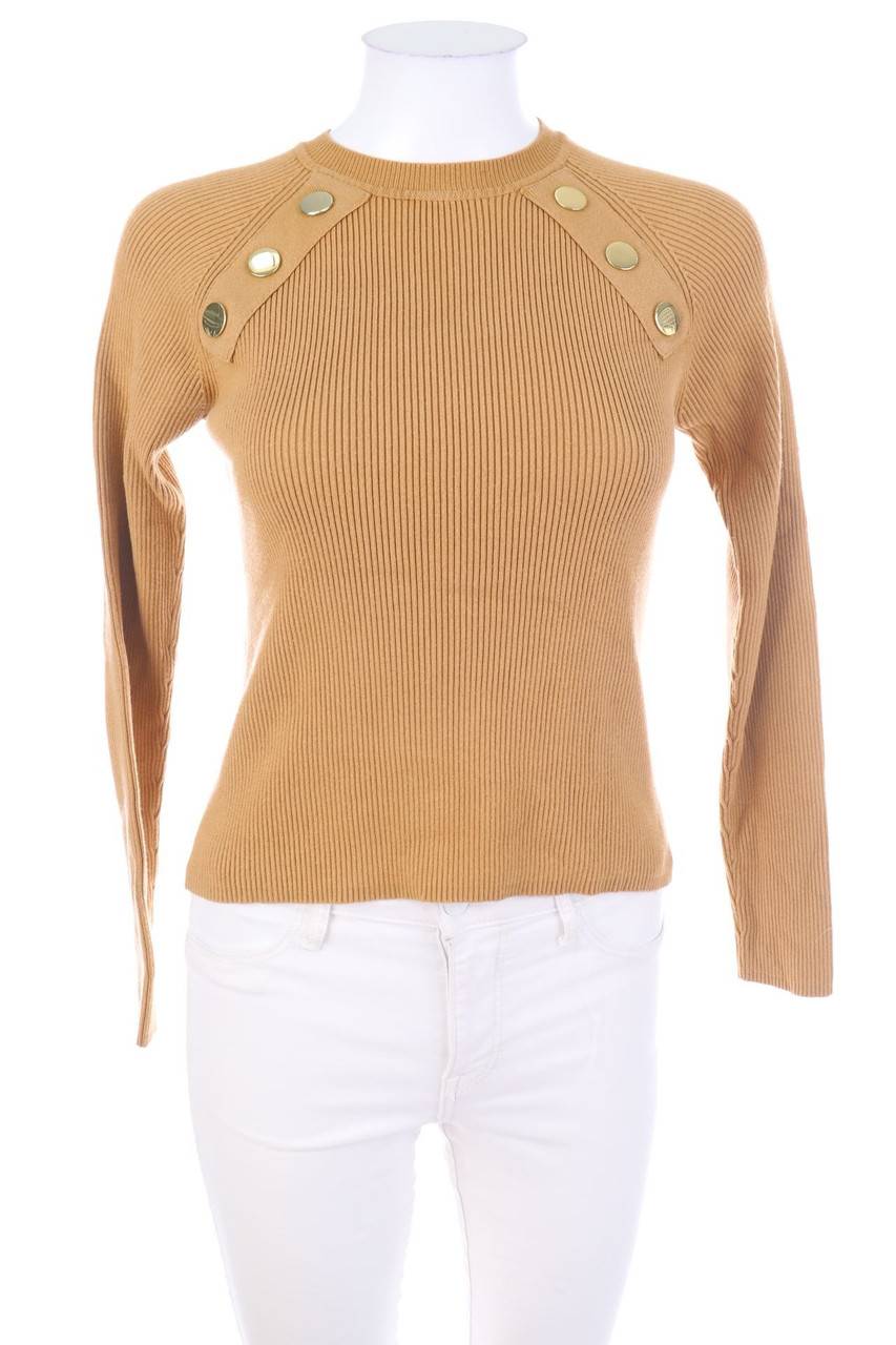 Carou ZARA Strick-Pullover mit Applikationen