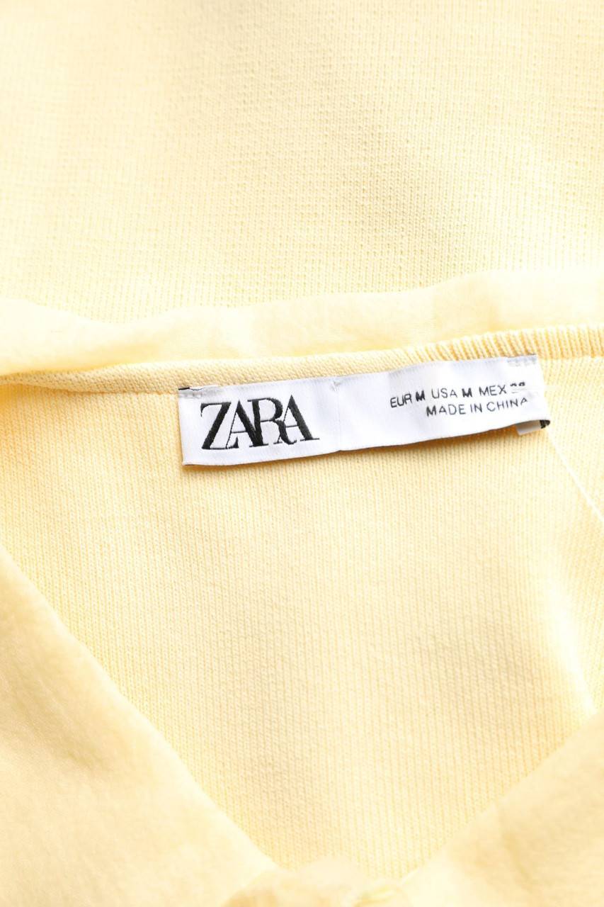 Carou ZARA Strick-Pullover Mit Chiffon