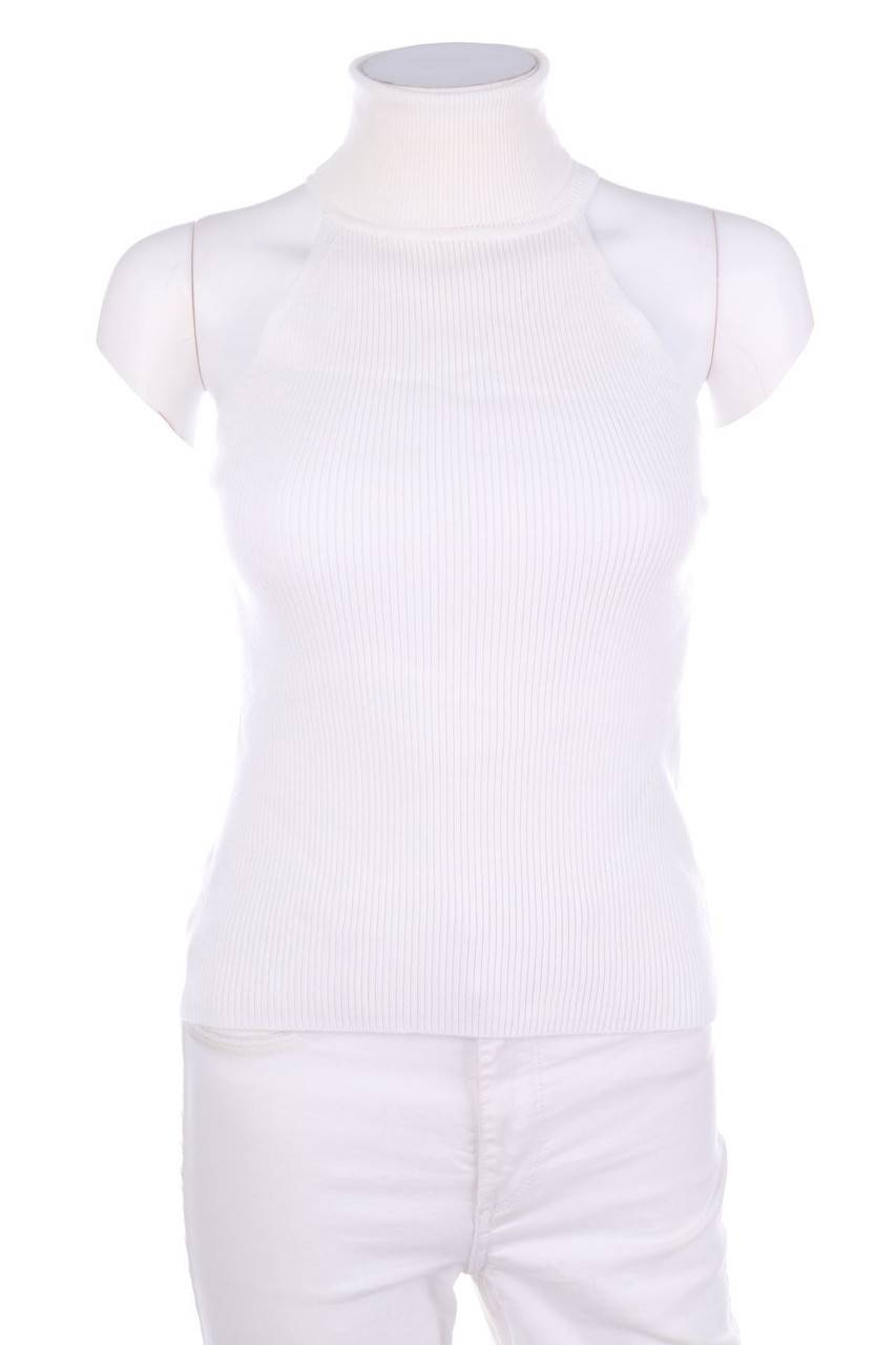 Carou ZARA Strick-Top aus Baumwolle mit Rollkragen