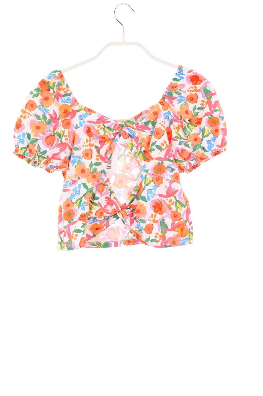 Carou ZARA T-Shirt Mit Blumen-Print