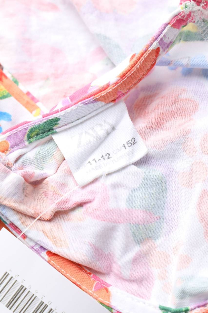 Carou ZARA T-Shirt Mit Blumen-Print
