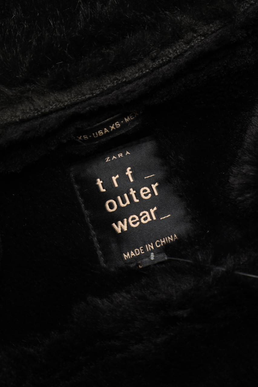 Carou ZARA TRF Jacke Mit Faux Fur-Kragen
