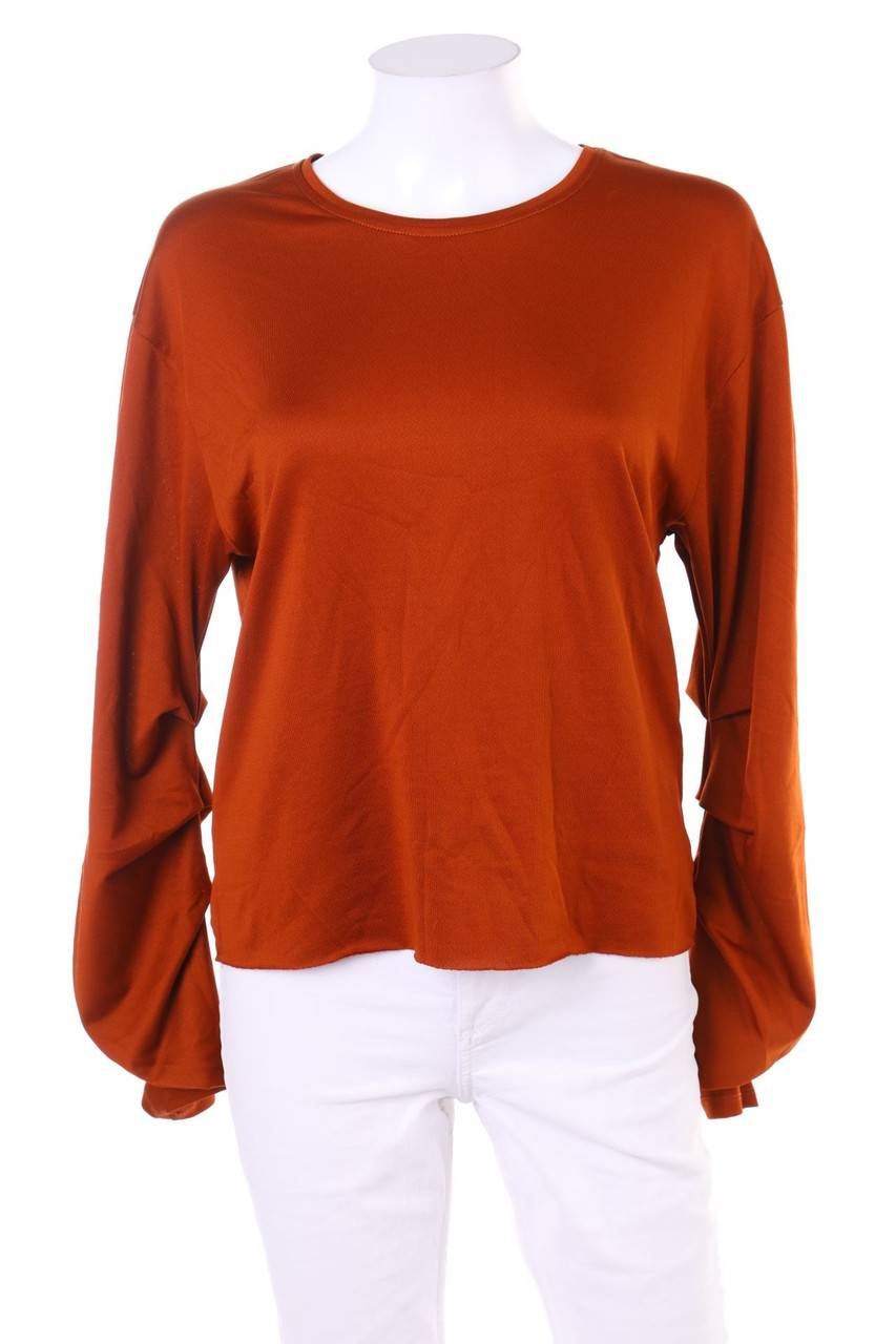 Carou ZARA TRF Longsleeve-Shirt mit Drapierung