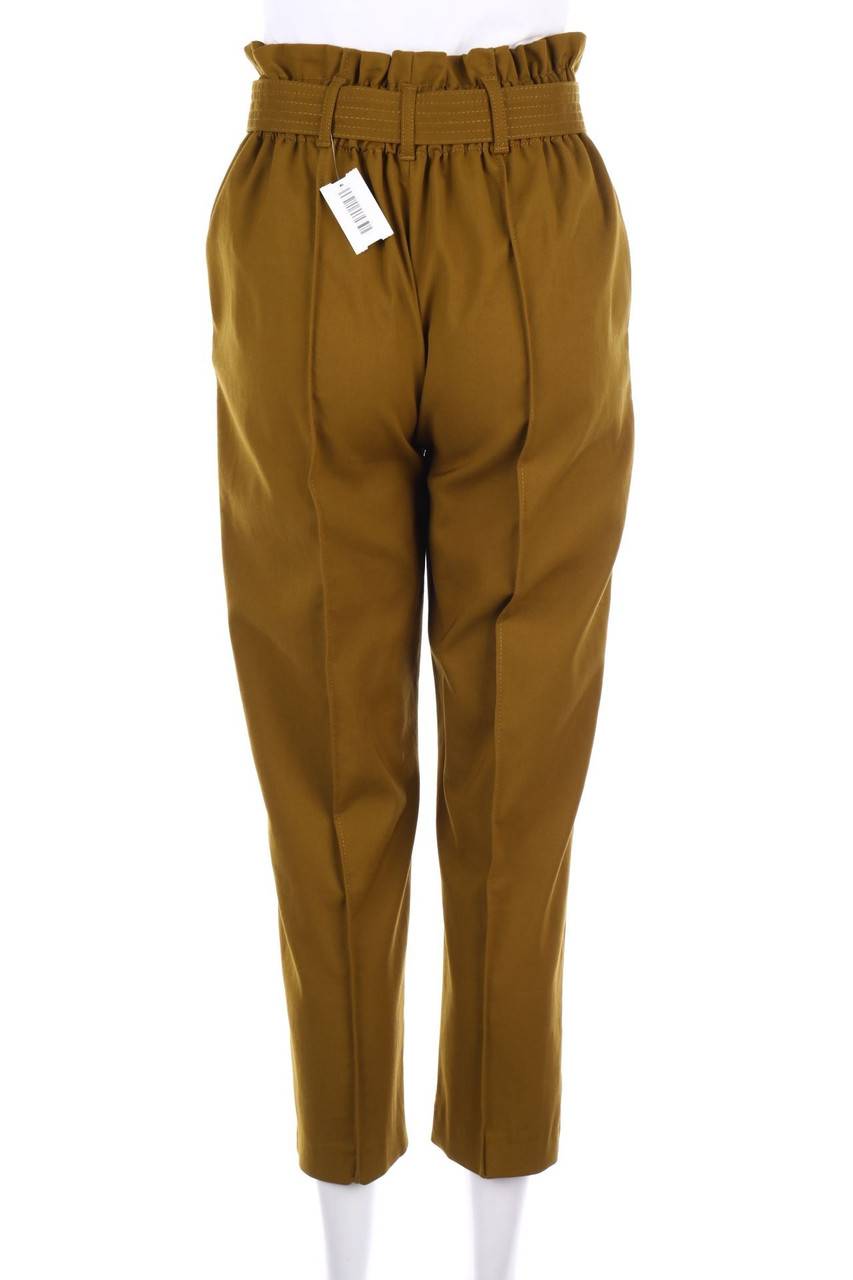 Carou ZARA TRF Paperbag-Hose Aus Baumwoll-Mix