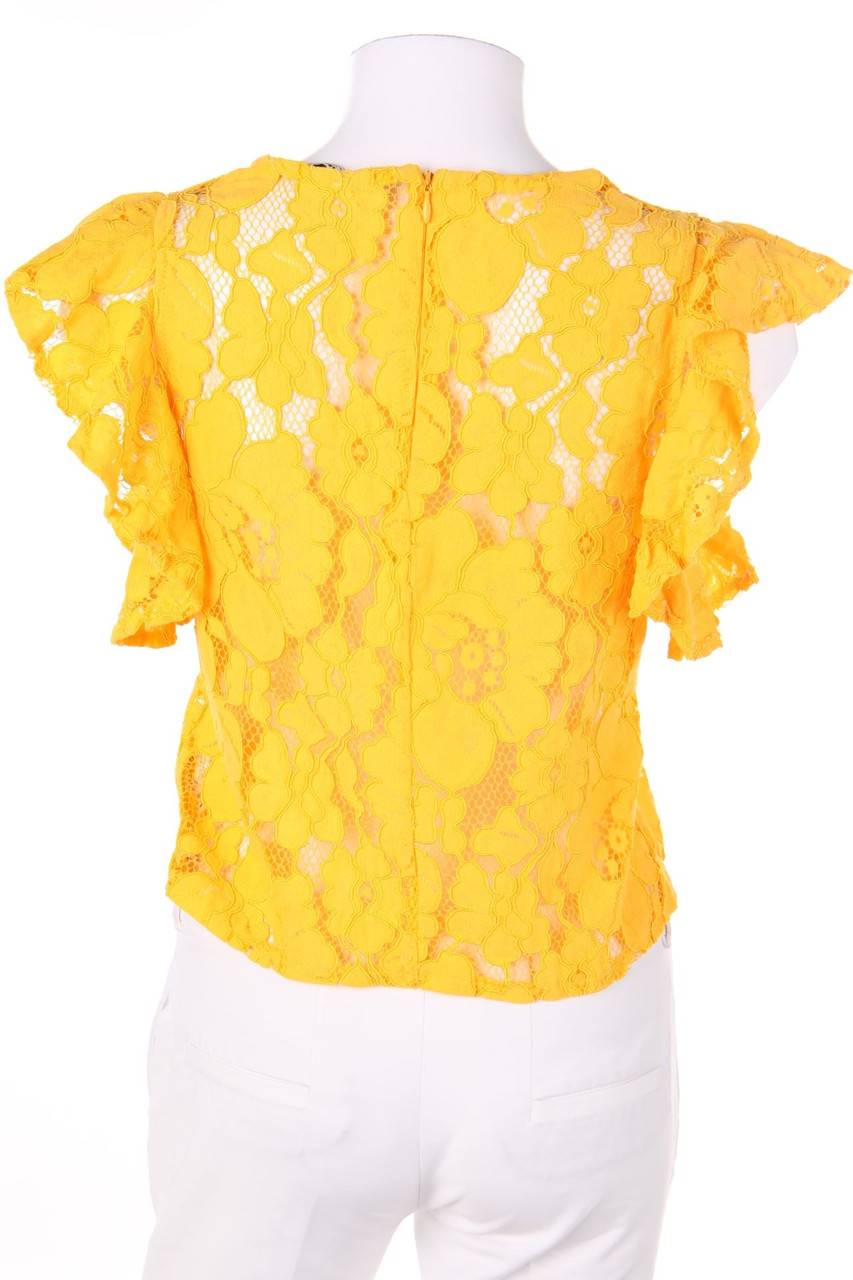 Carou ZARA TRF Volant-Bluse Aus Spitze