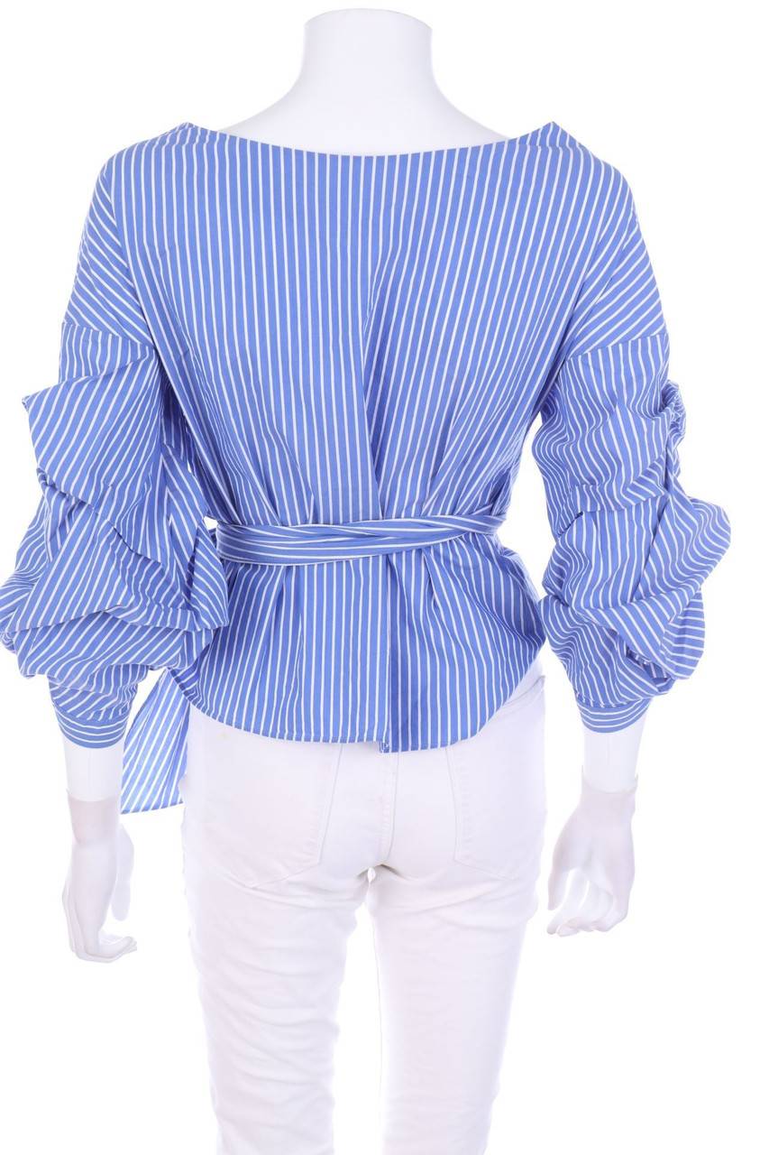 Carou ZARA WOMAN Bluse Mit Raffungen Zum Knoten