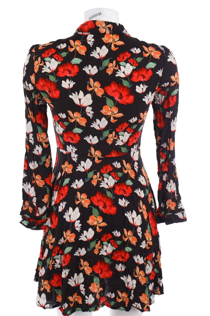 Carou ZARA WOMAN Blusenkleid Mit Blumen-Print