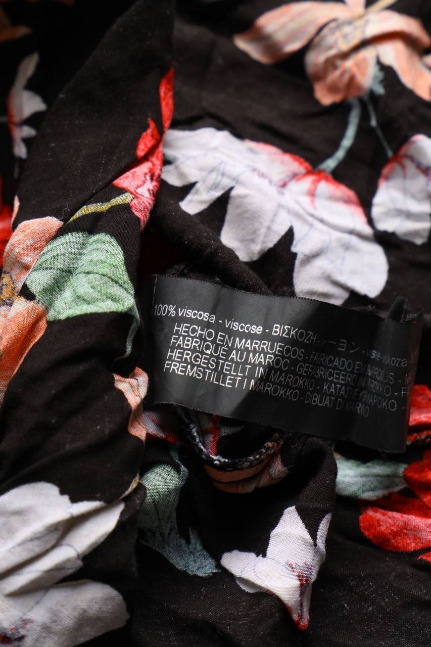 Carou ZARA WOMAN Blusenkleid Mit Blumen-Print