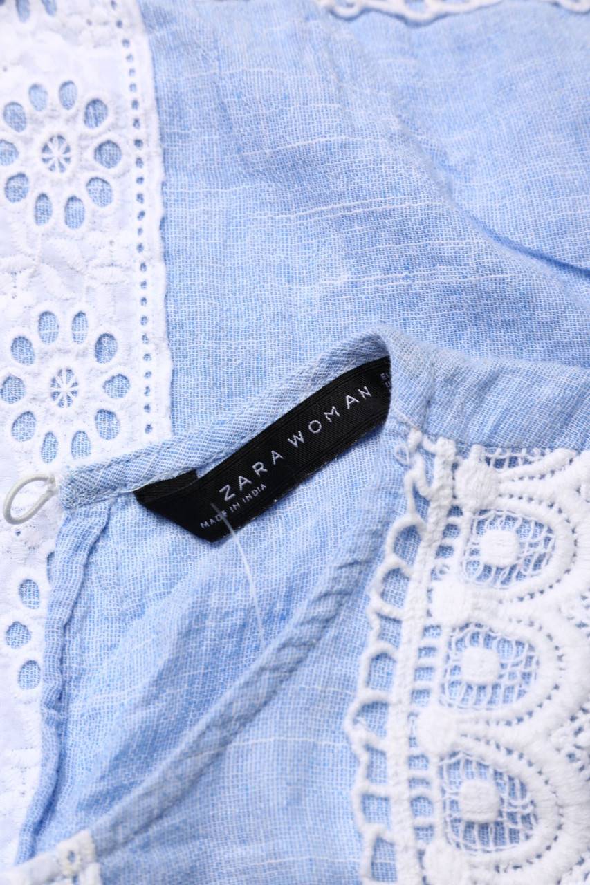 Carou ZARA WOMAN Blusentop Mit Spitze