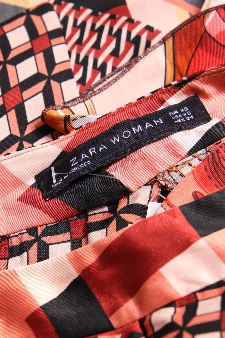 Carou ZARA WOMAN Skater-Kleid Mit Volants