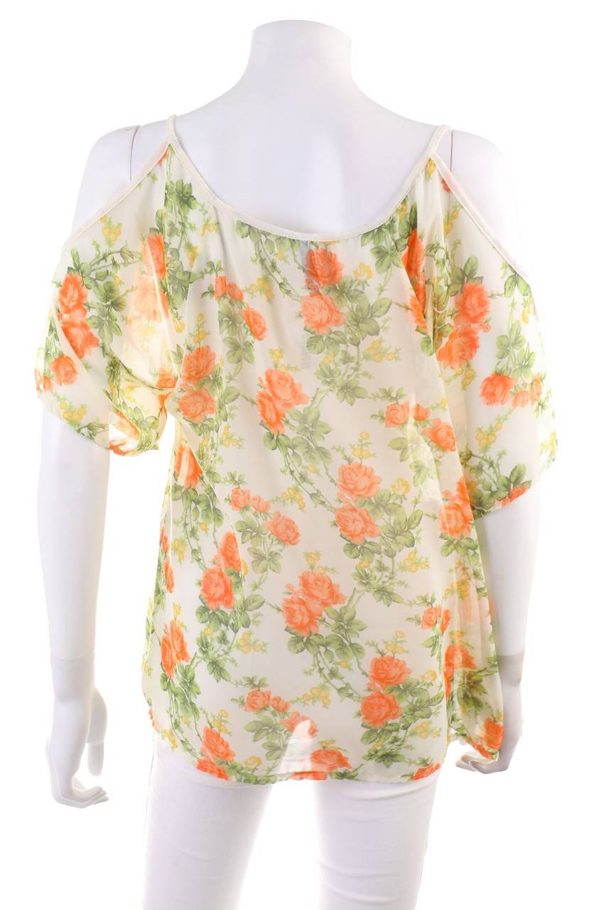 Carou Zebra Kurzarm-Bluse