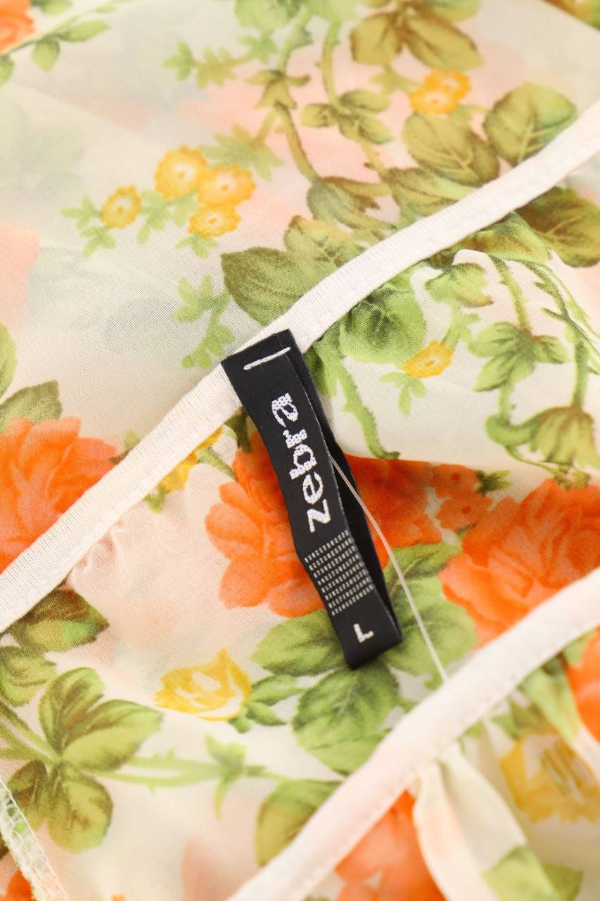 Carou Zebra Kurzarm-Bluse