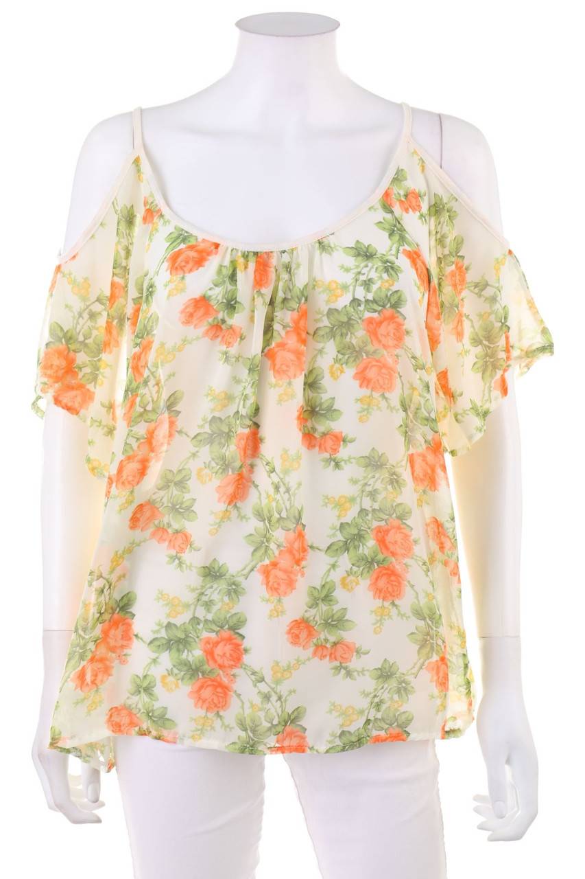 Carou zebra Kurzarm-Bluse