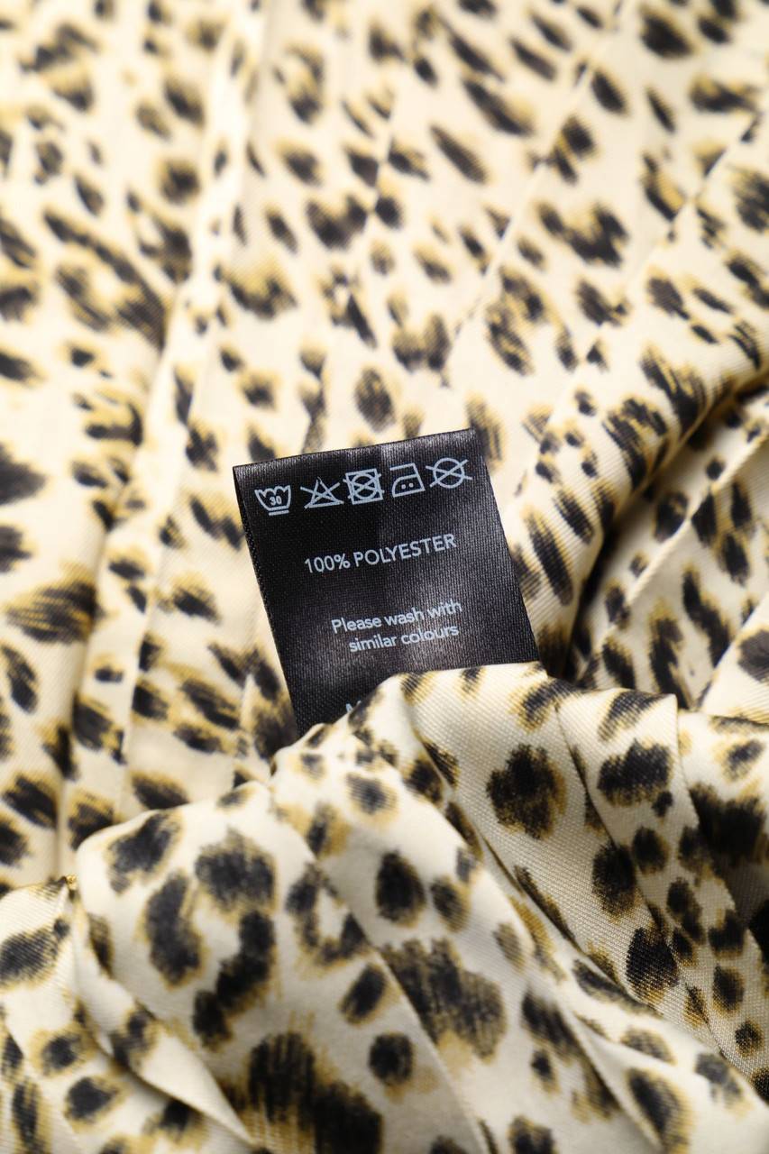 Carou Zebra Plissé-Mini-Rock Mit Leo-Print