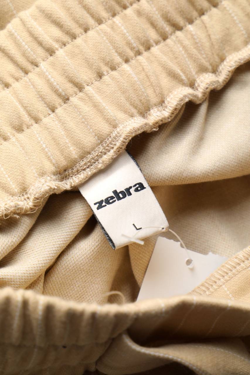 Carou Zebra Streifen-Jogger-Hose Mit Gürtel