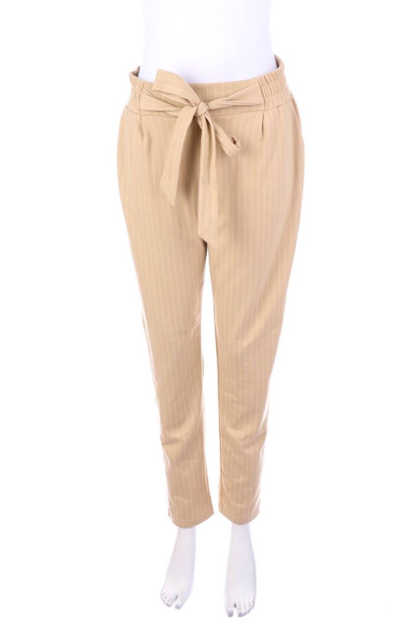 Carou zebra Streifen-Jogger-Hose mit Gürtel