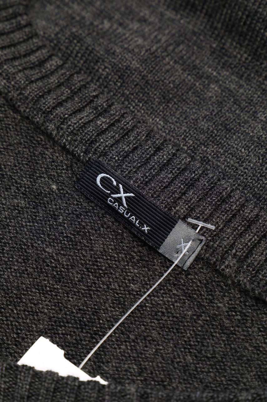 Carou CASUAL CX V-Neck-Pullover Aus Woll-Mix Mit Streifen