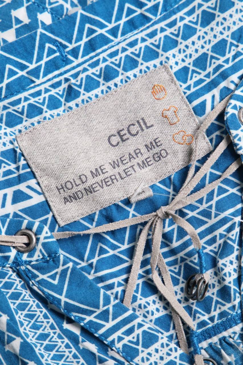 Carou CECIL Bluse Mit Geometrischem Muster Aus Viskose