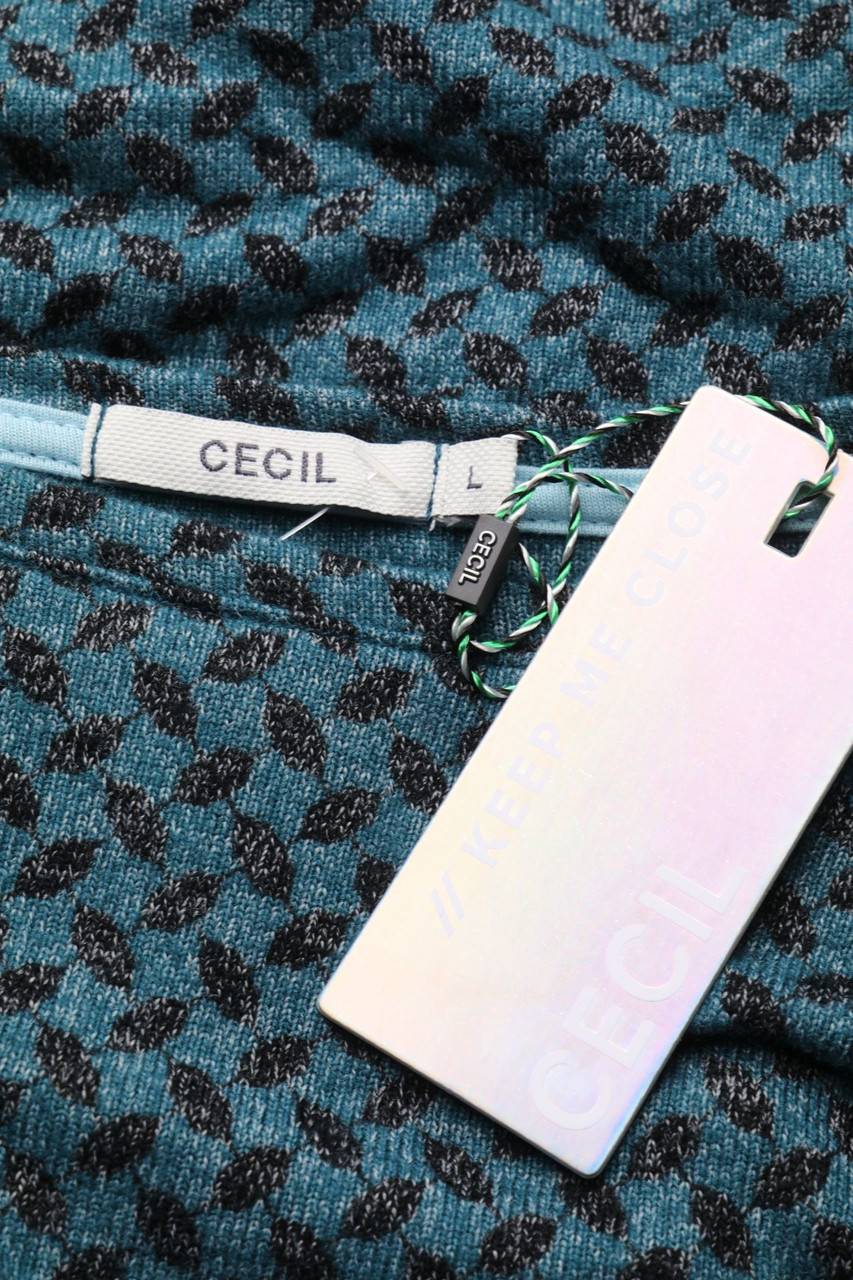Carou CECIL Oversize-Longsleeve-Shirt Mit Geometrischem Muster