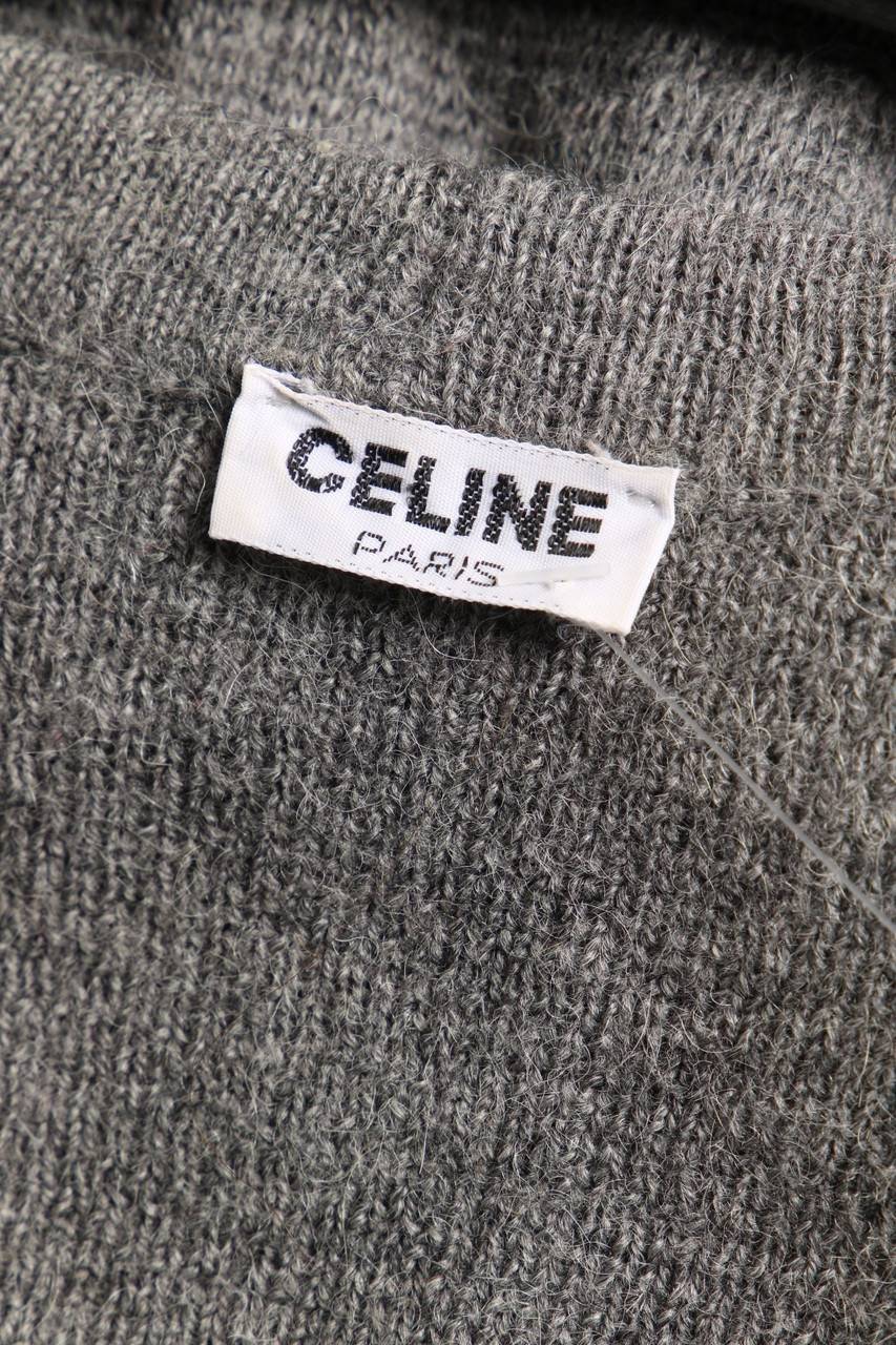Carou CELINE Vintage-Cardigan Aus Woll-Mix Mit Alpaka Mit Logo-Plakette