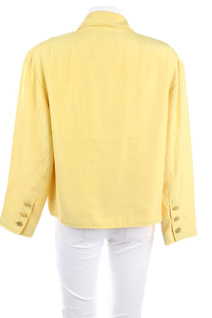 Carou CHANEL Vintage-Blazer Aus Seide Mit Logo-Knöpfen