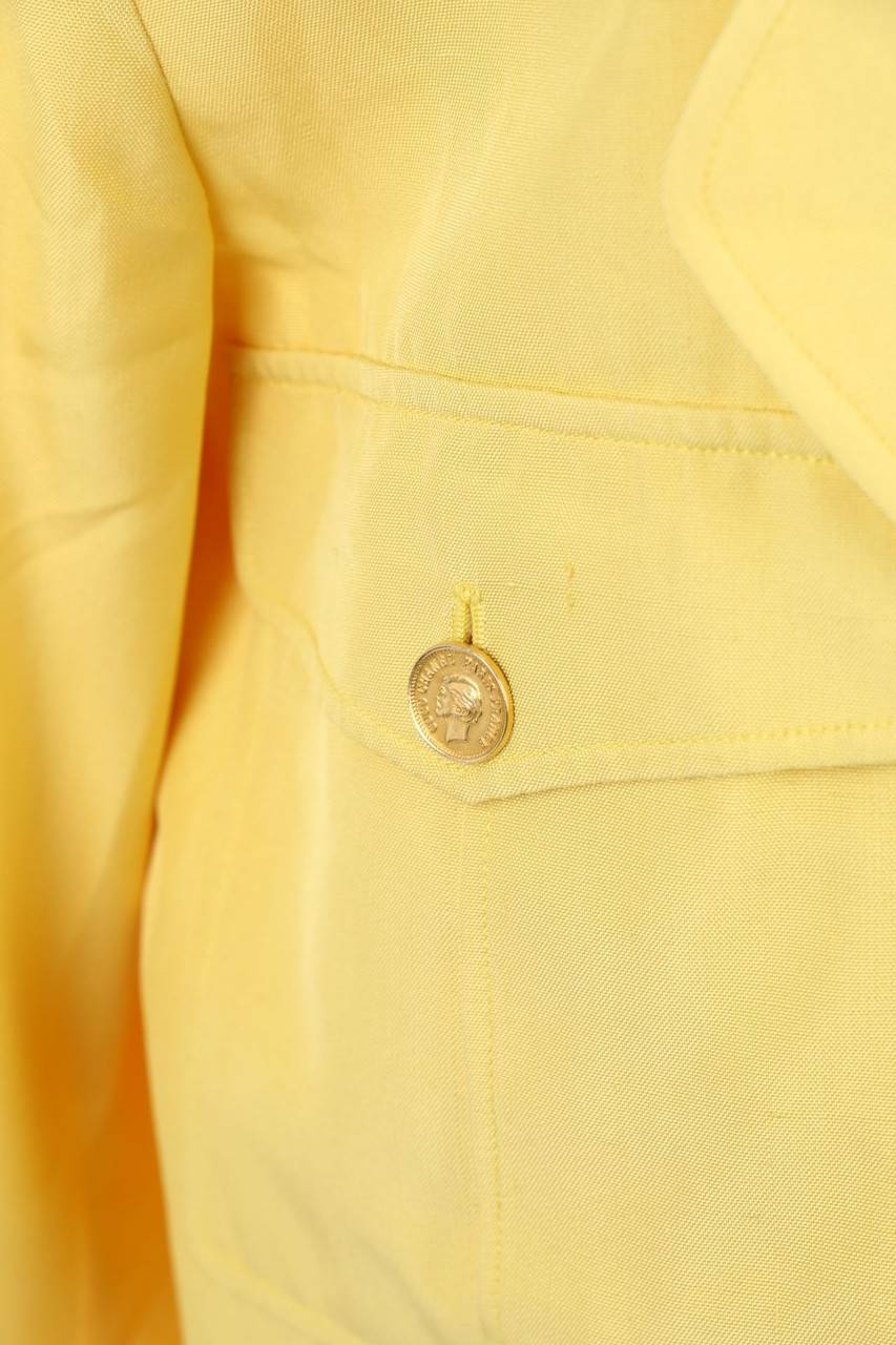 Carou CHANEL Vintage-Blazer Aus Seide Mit Logo-Knöpfen
