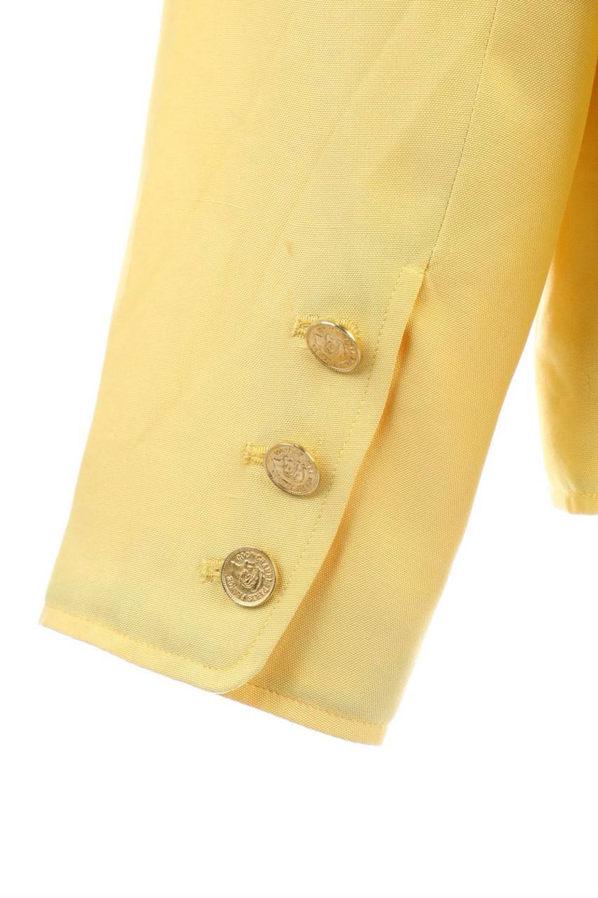 Carou CHANEL Vintage-Blazer Aus Seide Mit Logo-Knöpfen